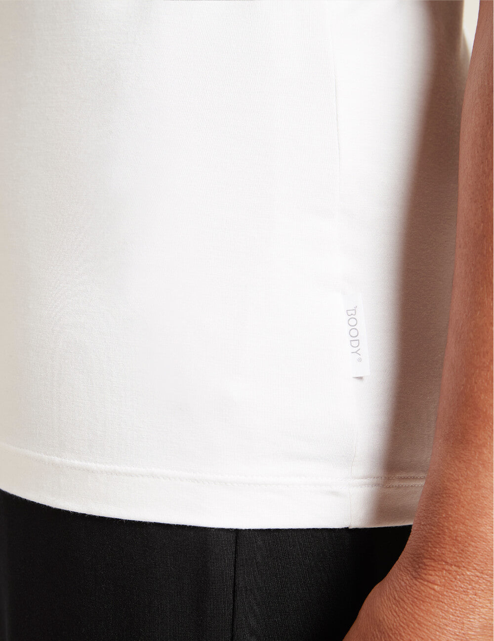 Women's White Crew Neck T-Shirt - Soft Cotton Casual Tee for Everyday Wear, Workout & Layering