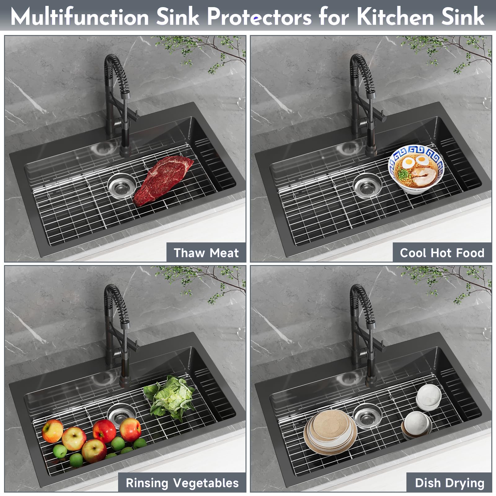 Stainless Steel Kitchen Sink Protector Grid - 28.75