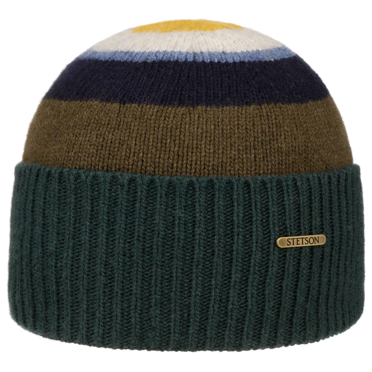 Stetson Lascover Wool Beanie with Foldable Cuff - Warm Winter Hat for Men & Women - Perfect for Skiing, Hiking, and Outdoor Activities
