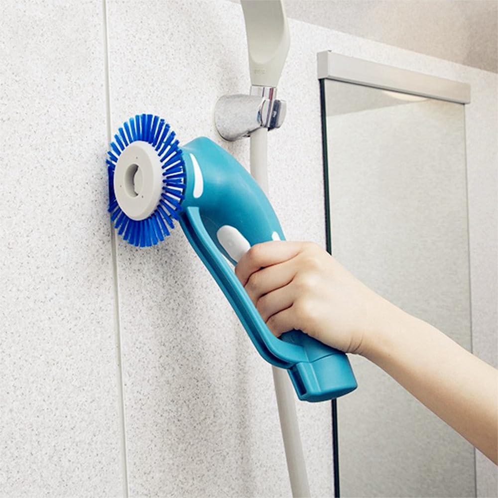 RICHOOSE Cordless Electric Scrubber - 6 Brush Heads for Bathroom, Kitchen & Shower Cleaning