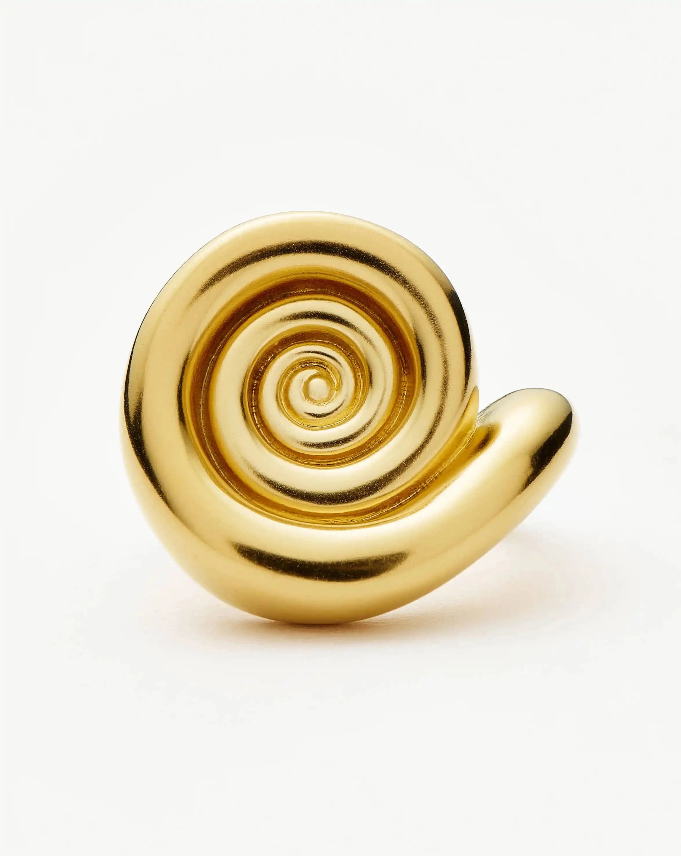 18k Gold Plated Spiral Statement Ring for Women - Elegant Boho Jewelry Gift for Party, Wedding & Everyday Wear