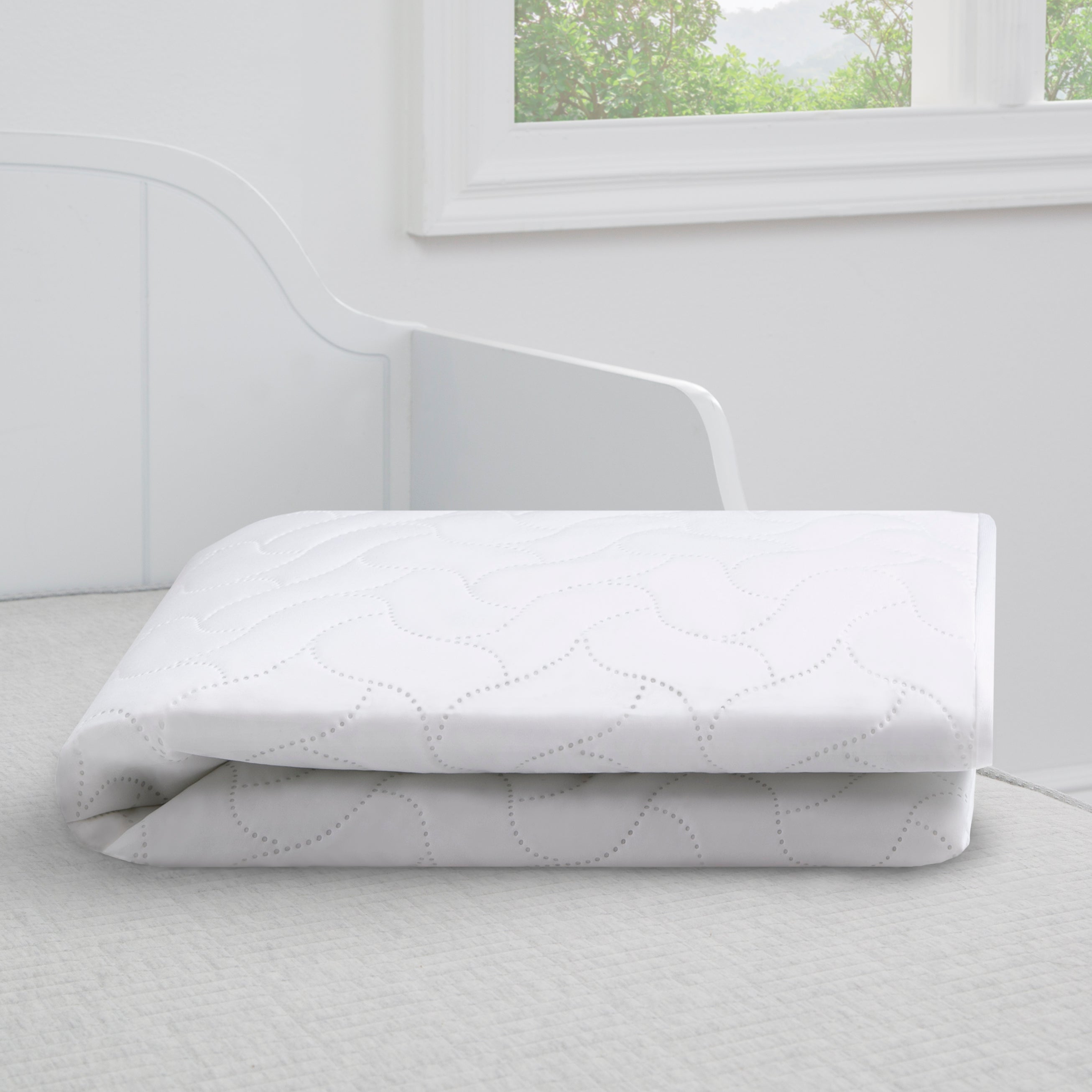 Sertapedic Waterproof Crib Mattress Pad Cover - Soft & Breathable for Baby's Comfort - Perfect for Nursery, Daycare & Travel