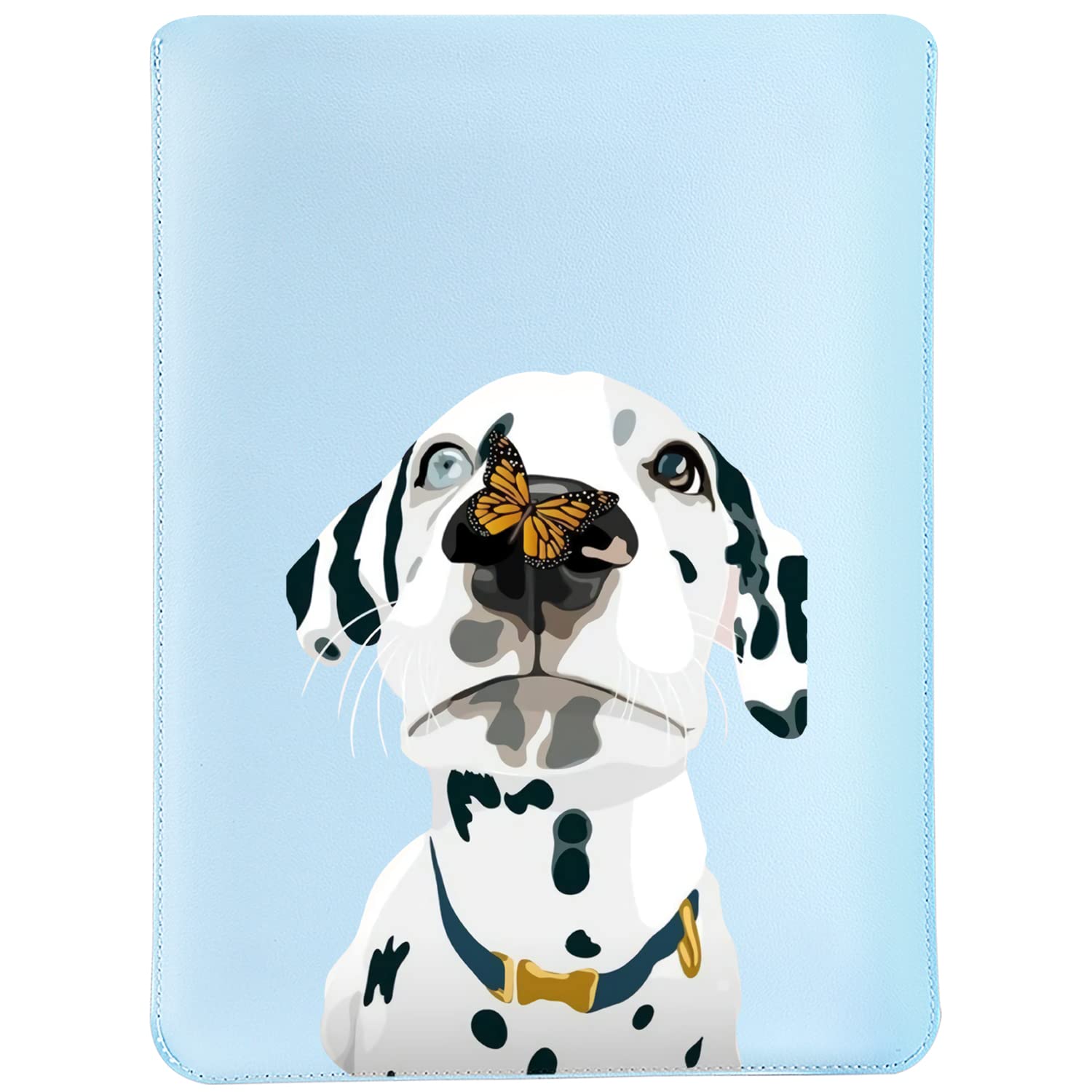 MAYCARI 15.6-16 Inch Laptop Sleeve Case with Dog & Butterfly Painting - Compatible with MacBook Pro 16