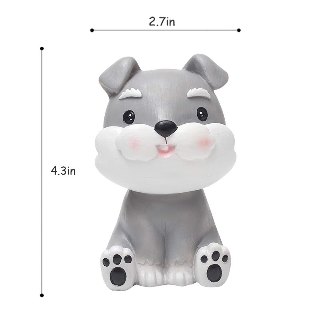 Fun Schnauzer Eyeglass Holder Stand - Stylish Decorative Glasses Display for Home & Office - Perfect for Organizing Sunglasses, Reading Glasses and Eyewear on Desks, Nightstands or Vanities