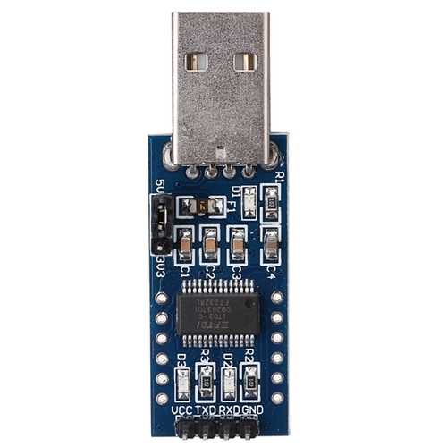 5pcs FT232 USB UART Board FT232RL to RS232 TTL Serial Converter Module - 52x17x11mm for Arduino, Raspberry Pi, DIY Electronics Projects