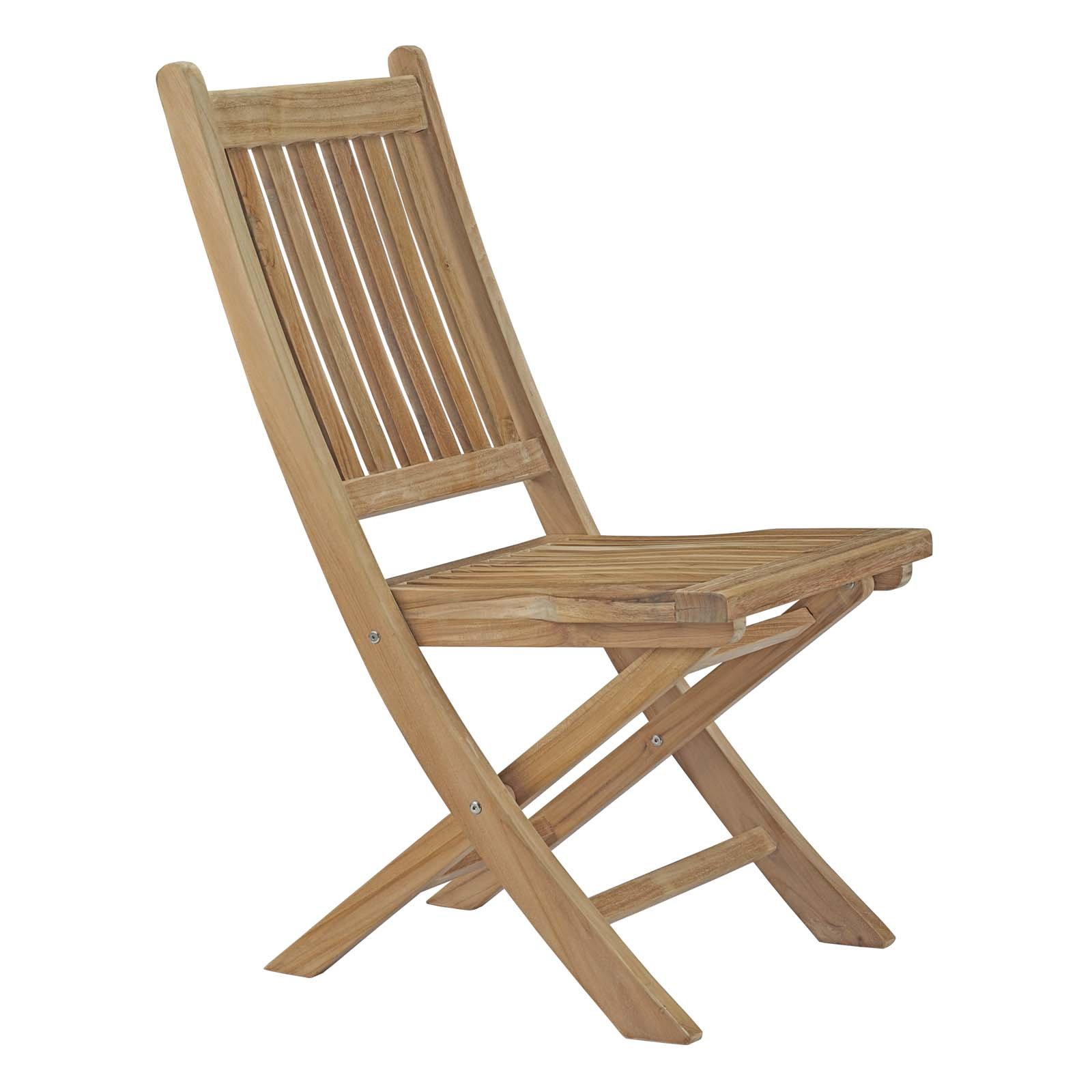 Modway EEI-3205-NAT-SET 7-Piece Premium Teak Wood Outdoor Dining Set - Grade A Natural Teak Patio Furniture for Backyard, Garden & Poolside Entertaining