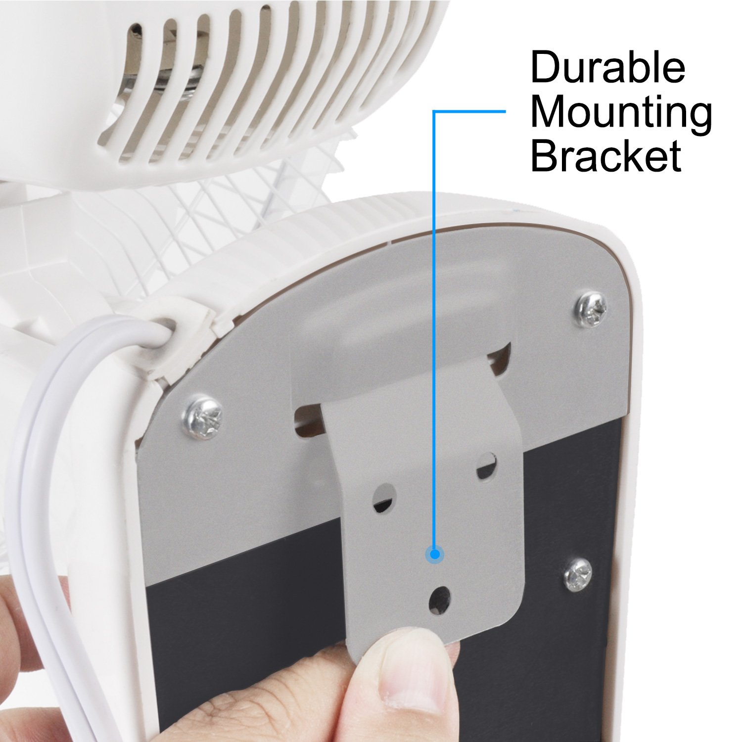 Simple Deluxe 16 Inch Wall Mount Fan with Remote Control - 3 Oscillating Modes, 3 Speed Settings & Timer - Perfect for Home, Office, Bedroom, Garage & Outdoor Use