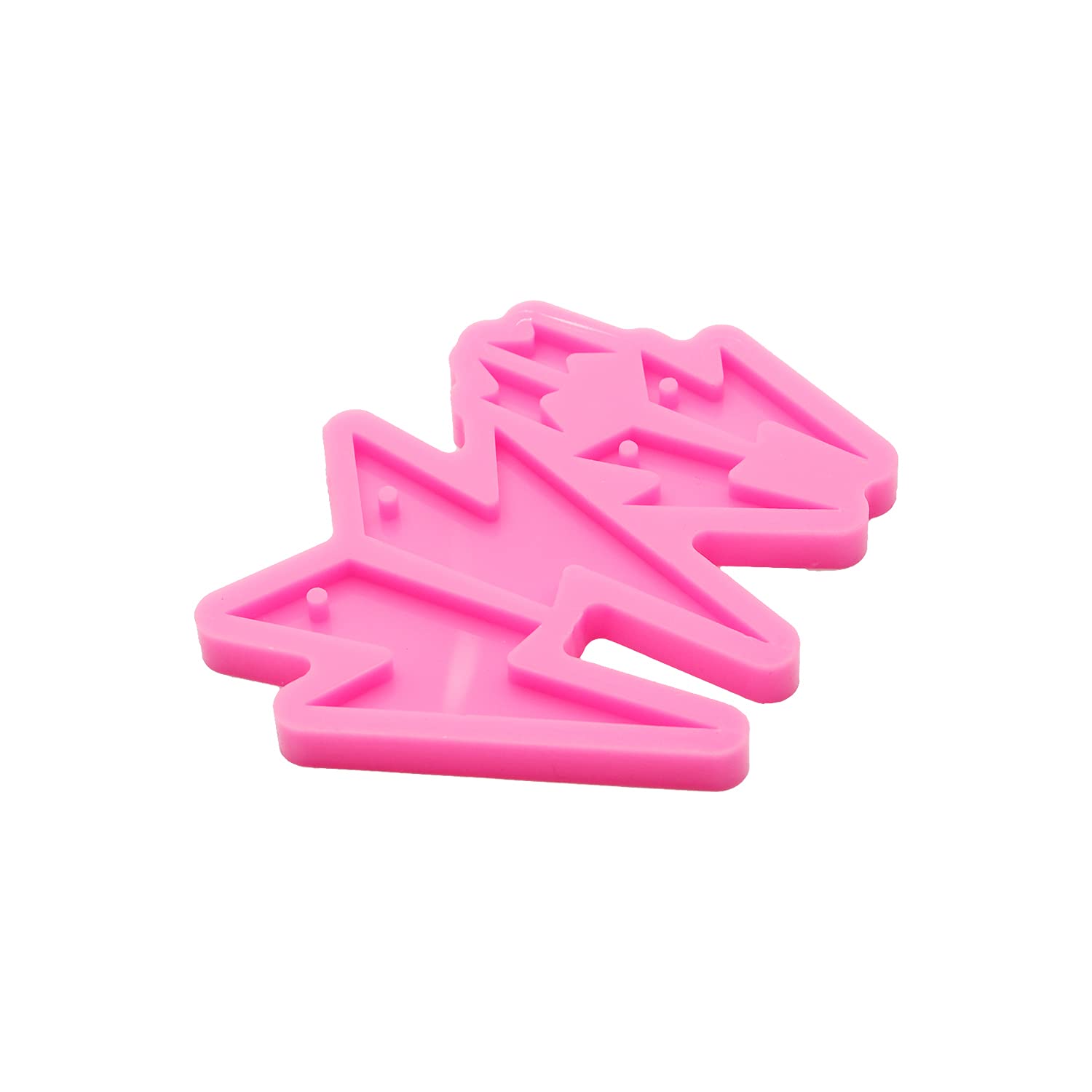 Lightning Bolt Resin Earring Mold - 4 Cavity Silicone Jewelry Molds for DIY Epoxy Resin Casting - Perfect for Making Unique Earrings, Necklace Pendants & Handmade Jewelry Crafts (Great for Gifts, Parties & Creative DIY Projects)