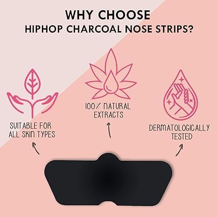 Charcoal Nose Strips for Blackhead Removal & Pore Cleansing - Deep Cleansing Facial Strips for Women & Men (3 Pack) - Perfect for Spa Day & At-Home Skincare Routine