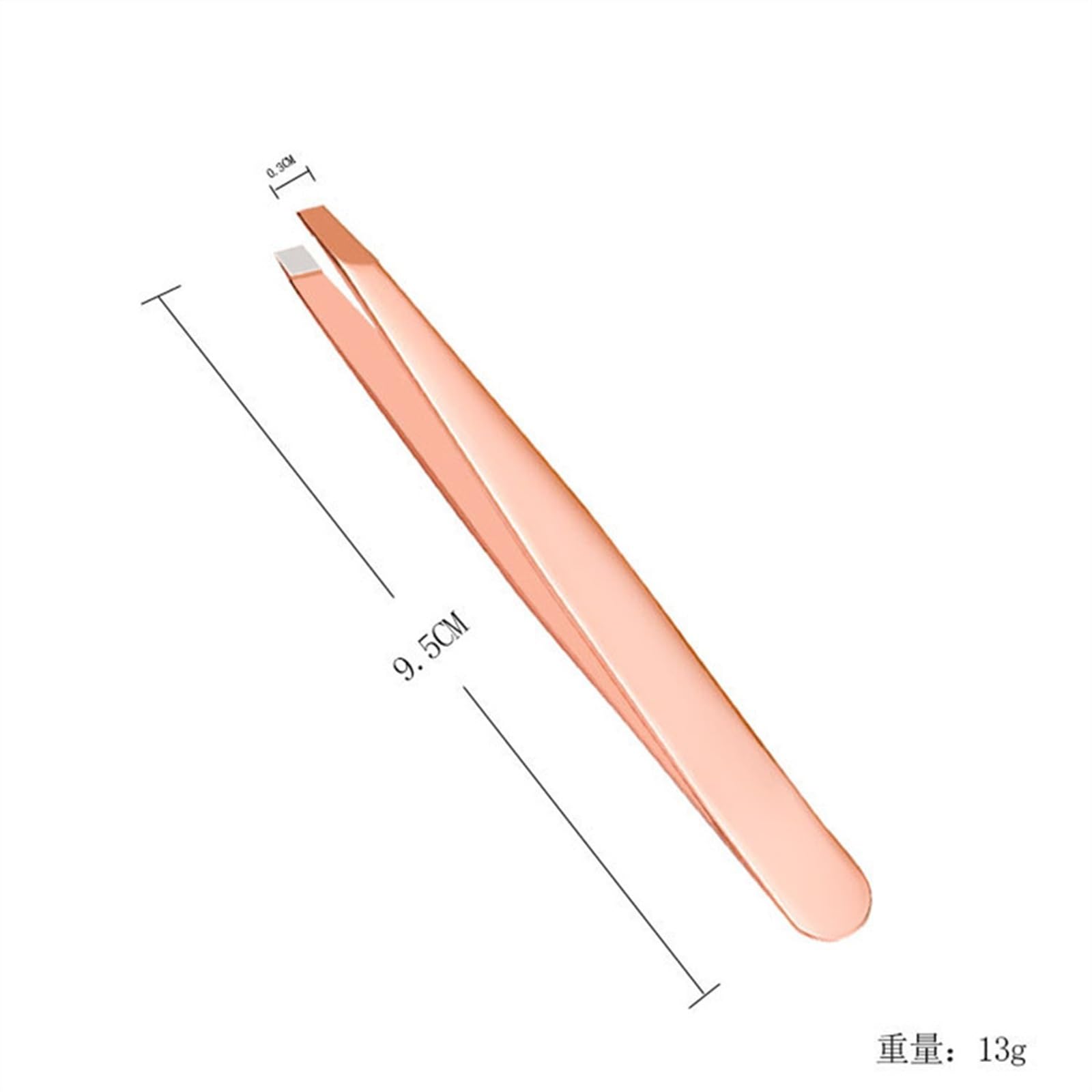 Premium Stainless Steel Eyelash & Eyebrow Tweezers Set - Rose Gold Beauty Makeup Tools for Precise Grooming, Perfect for Salon Professionals & Home Use