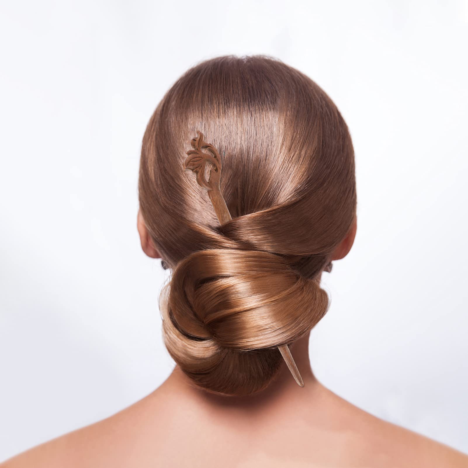 Wowobjects® Chinese Style Wooden Hair Stick - Elegant Hair Pin & Chopstick for Women | Perfect for Updos, Bun Hairstyles & Traditional Chinese Fashion