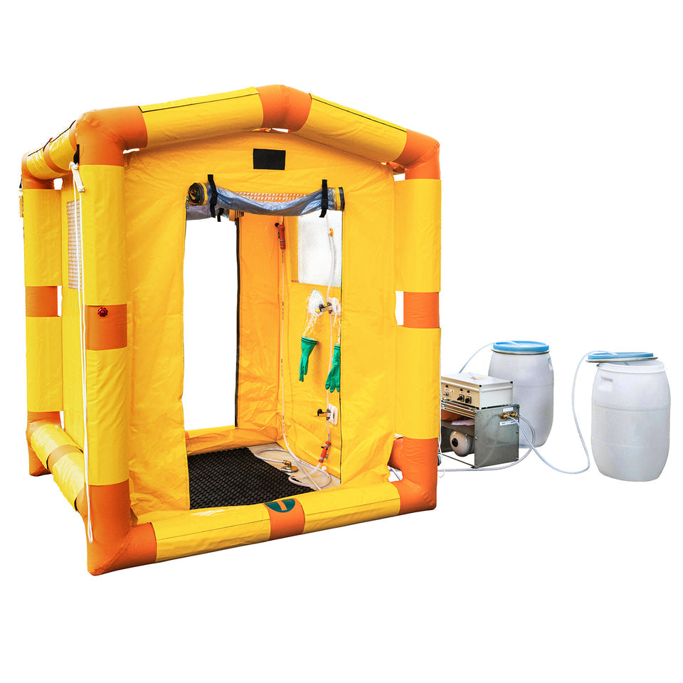 MIRA Safety DS1 Portable Emergency Decontamination Shower for Chemical Spills & Hazmat Situations - Ideal for First Responders, Industrial Workers & Outdoor Safety Kits
