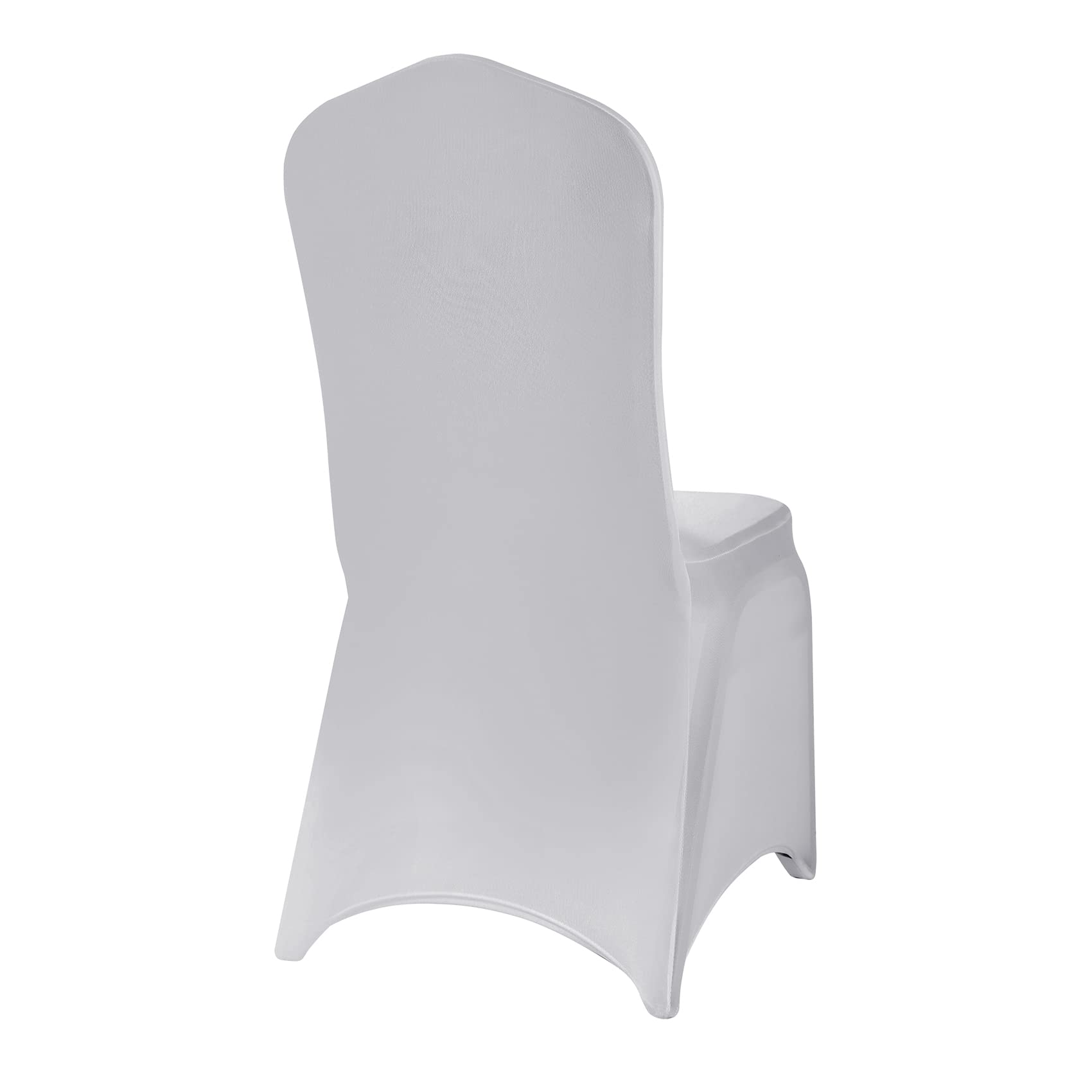 12PCS Spandex Stretch Chair Covers - Washable Removable Slipcovers for Living Room, Party, Banquet, Wedding & Hotel Events (Silver) | Perfect for Home Decor, Event Planning & Furniture Protection
