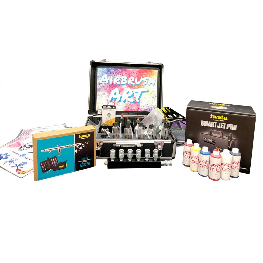 Silly Farm Ready, Set, Paint! Complete Airbrush Kit for Beginners - Professional Airbrush System with Compressor & Paint Set - Perfect for Model Painting, Cake Decorating & DIY Crafts