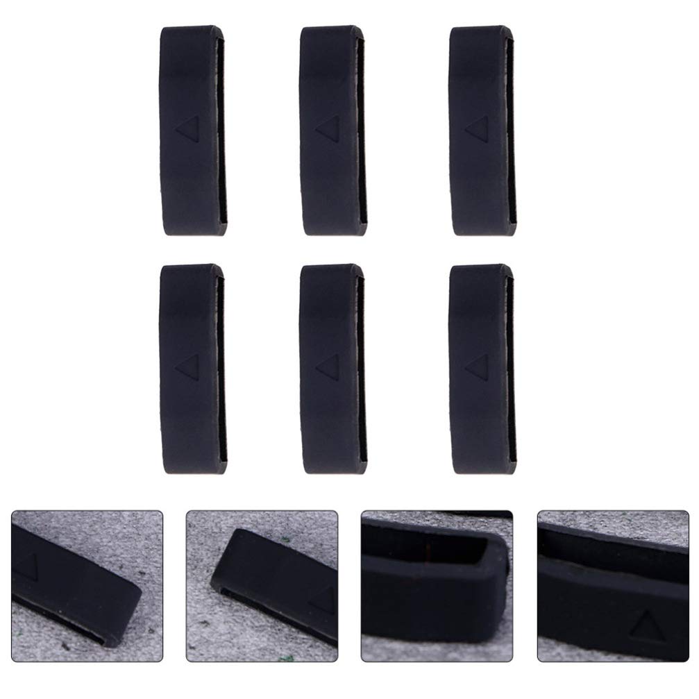 Hemobllo 6-Pack Silicone Watch Band Holder Rings - Bezel Watch Fastener Retainer Loops for Watch Straps & Accessories | Perfect for Sports, Fitness & Everyday Watch Maintenance