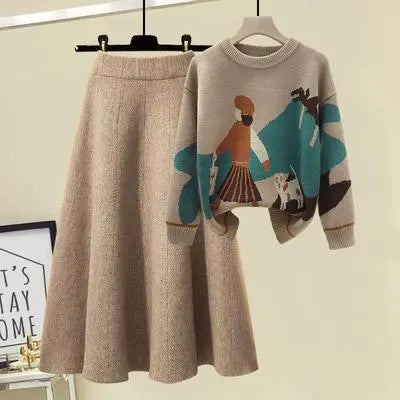 khaki coffe2PieceSet