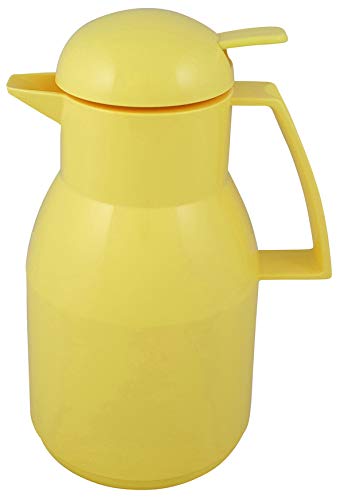 Helios 1L Yellow Vacuum Jug - Perfect for Coffee & Tea Storage