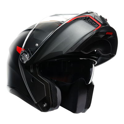 AGV Tourmodular Frequency Matte Gun Red Motorcycle Helmet - Lightweight & Comfortable for Long Rides, Commuting & Racing