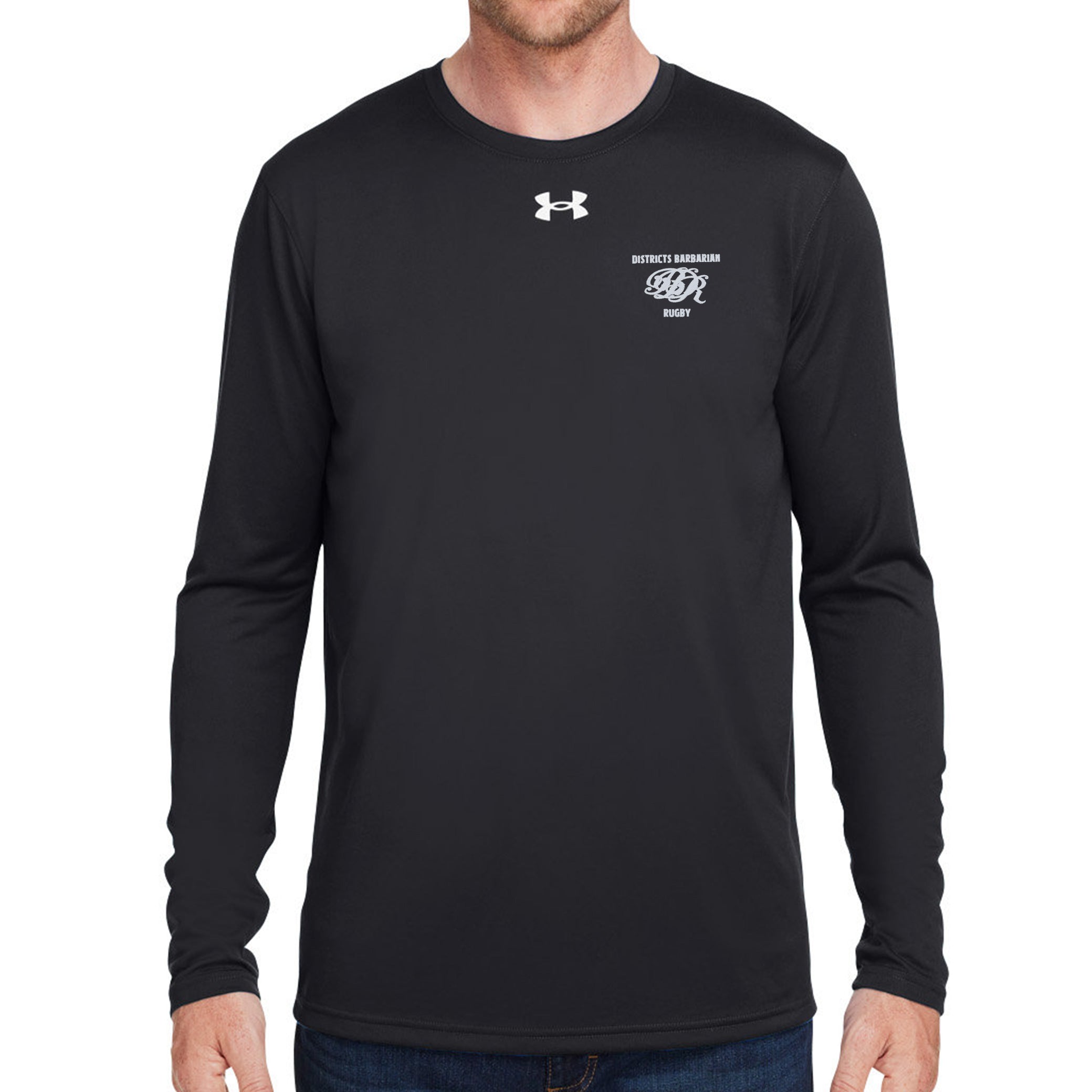 Districts Barbarian RFC Tech Long Sleeve T-Shirt - Comfortable & Durable Men's Athletic Shirt for Workouts & Casual Wear