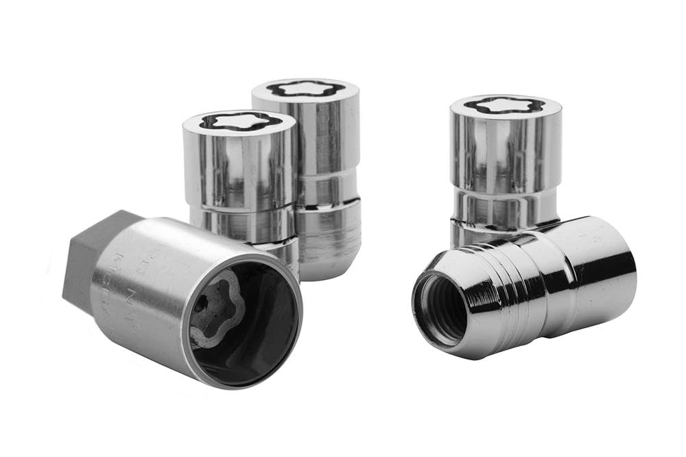 Wheel Lock Kit in Chrome - Premium Lug Nut Locks for Car, Truck & SUV Security