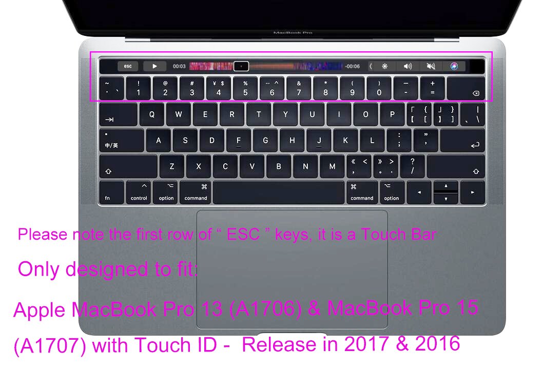 Silicone Keyboard Cover for MacBook Pro 13