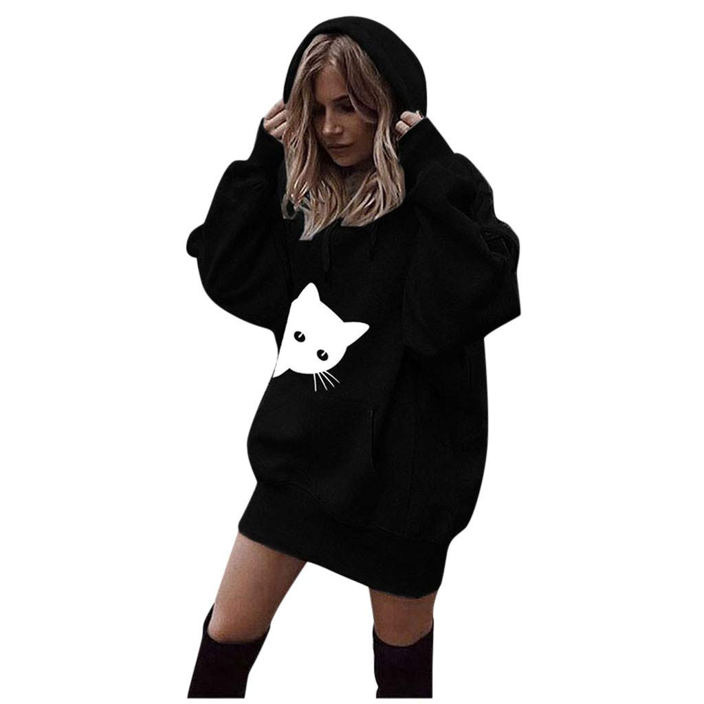 KLFGJ Women's Oversized Hoodie Pullover - Long Sleeve Sweatshirt with Pocket for Sports, Fitness & Casual Wear | Perfect for Gym, Running, Yoga & Everyday Comfort