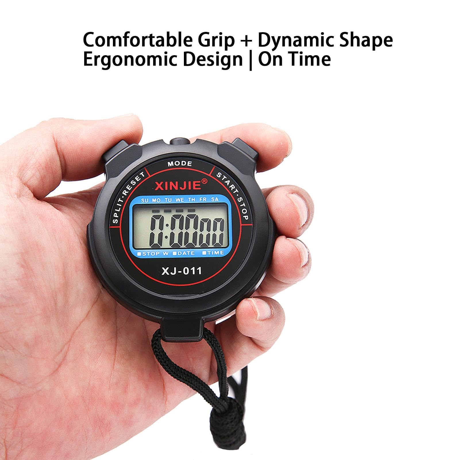 Jubepk Sports Countdown Timer | Large Lightweight Digital Stopwatch, Reusable & Accurate for Athletes, Swimming Timer, Competition & Fitness Training - Perfect for Swim Meets, Track Events & Gym Workouts