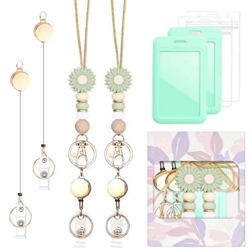 2 Sets Cute Green Daisy