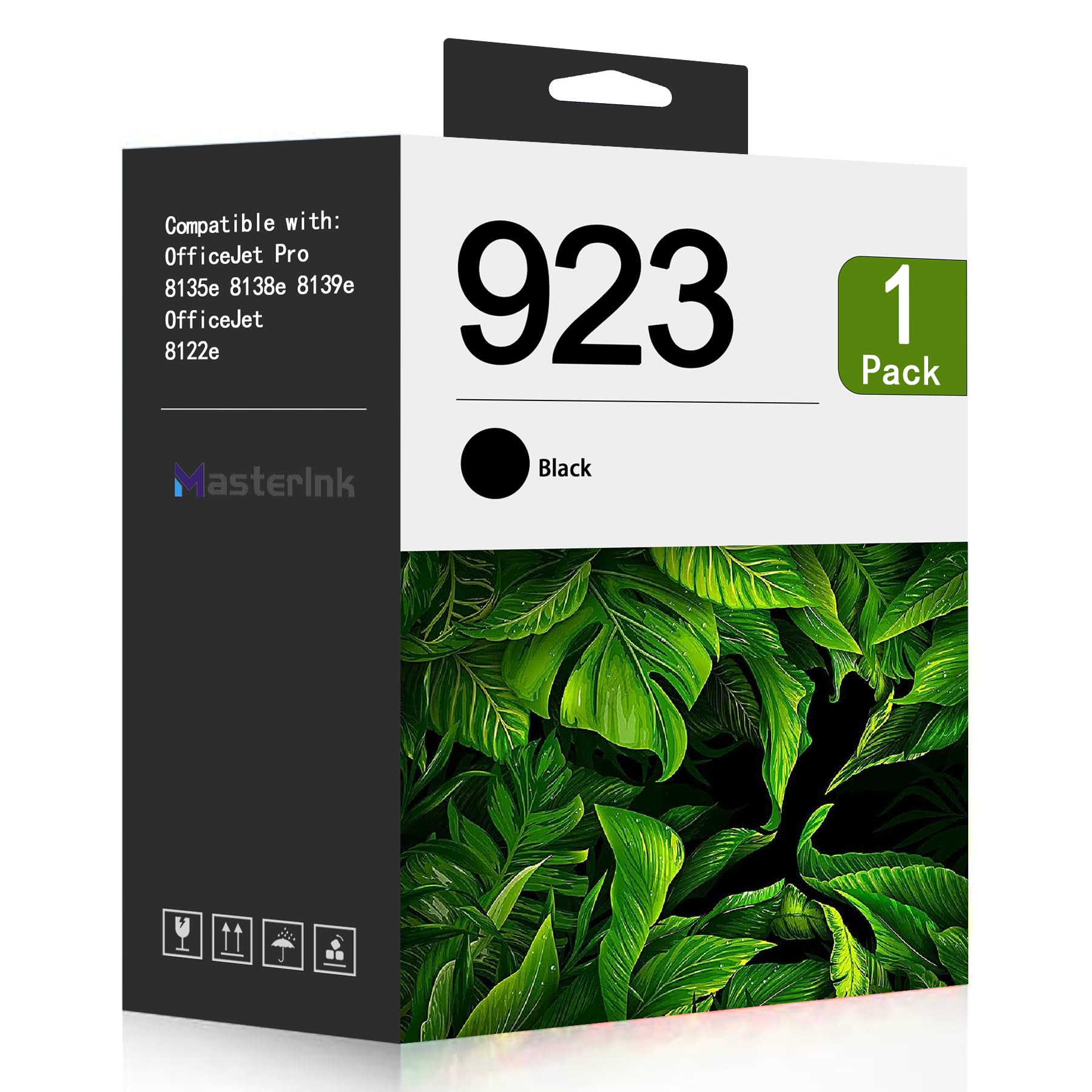 HP 923 Black Ink Cartridge Replacement - Compatible with OfficeJet 8122e, Pro 8135e, 8138e, 8139e Printers (1-Pack) - High-Quality Printing for Home & Office Documents