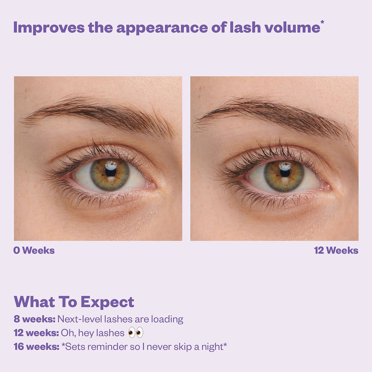 GrowPotion Fluffy Lash & Brow Growth Serum - Natural Eyelash Enhancer for Longer, Thicker Lashes & Brows | Perfect for Nighttime Routine & Special Occasions