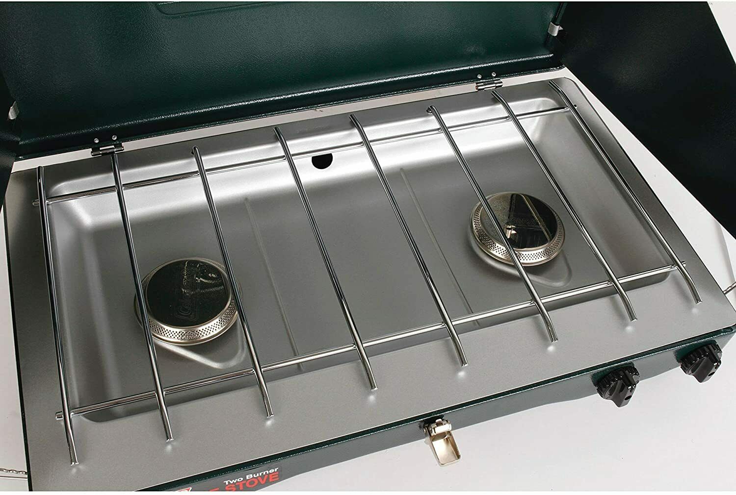 Portable 2 Burner Propane Gas Stove for Camping, Outdoor Cooking & Backpacking - High Efficiency Stainless Steel Burners with Adjustable Flame Control