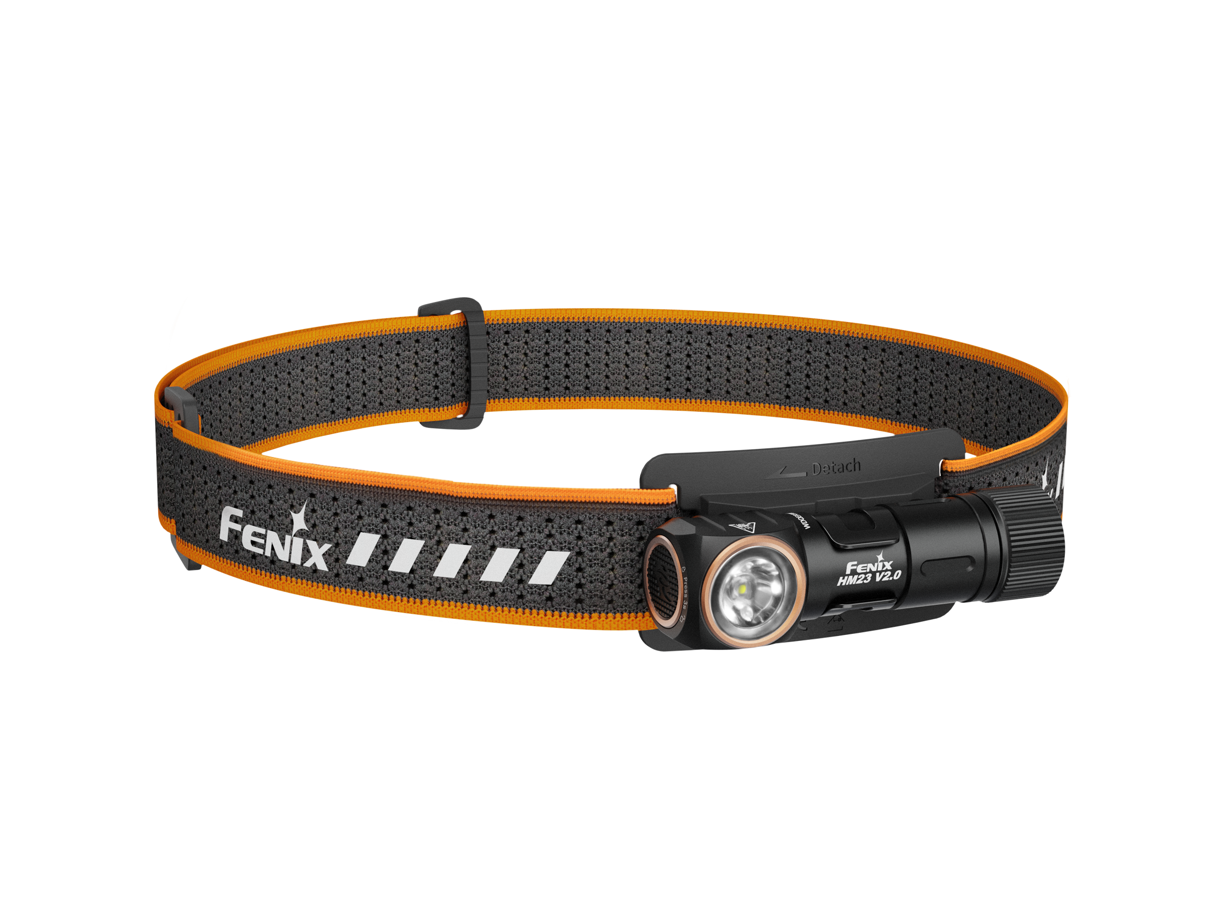 Fenix HM23 V2.0 Lightweight Detachable AA Headlamp - Rechargeable LED Headlight for Camping, Hiking & Outdoor Adventures