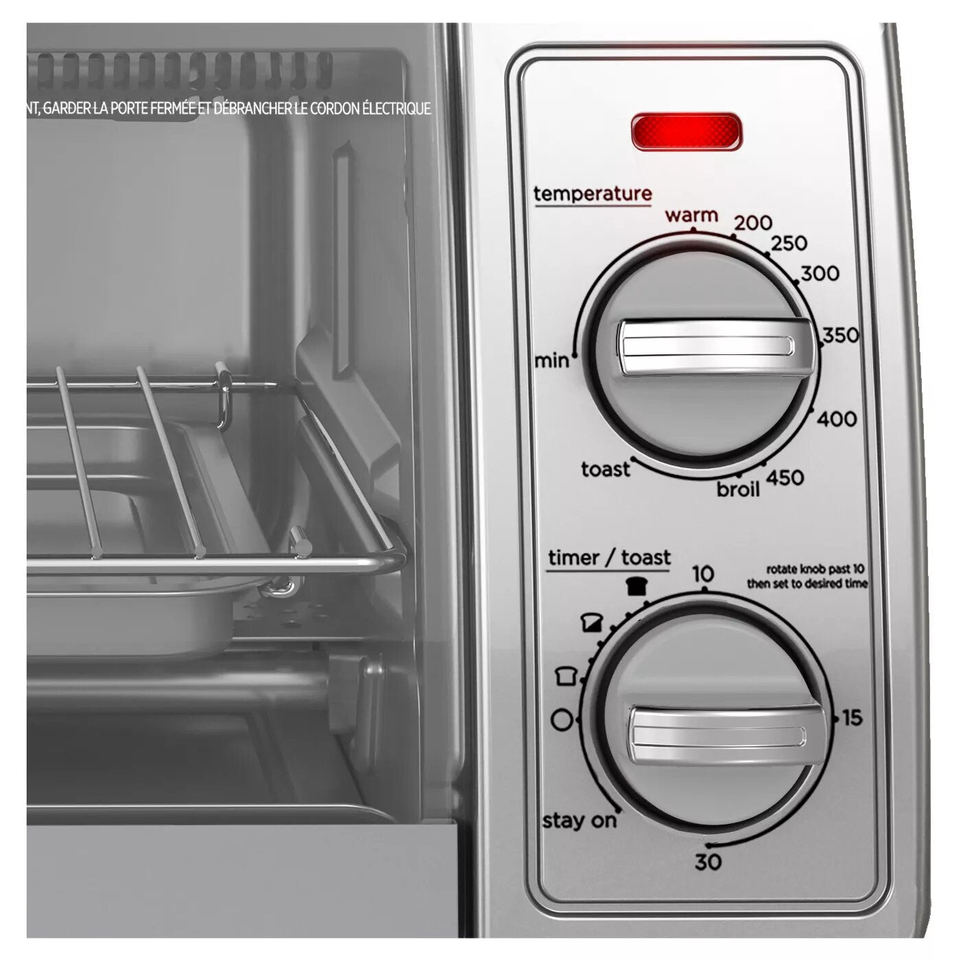 BLACK+DECKER 4 Slice Stainless Steel Toaster Oven with Full Warranty - Countertop Convection Oven for Baking, Broiling & Toasting - Perfect for Small Kitchens, Dorms & Offices (Model TO1700)