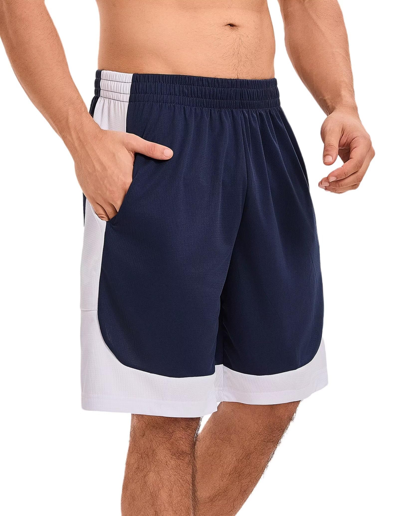 OYGSieg 6 Pack Men's Breathable Mesh Basketball Shorts with Pockets - Quick Dry Gym Workout Running Shorts for Men | Perfect for Basketball, Gym Training & Casual Wear