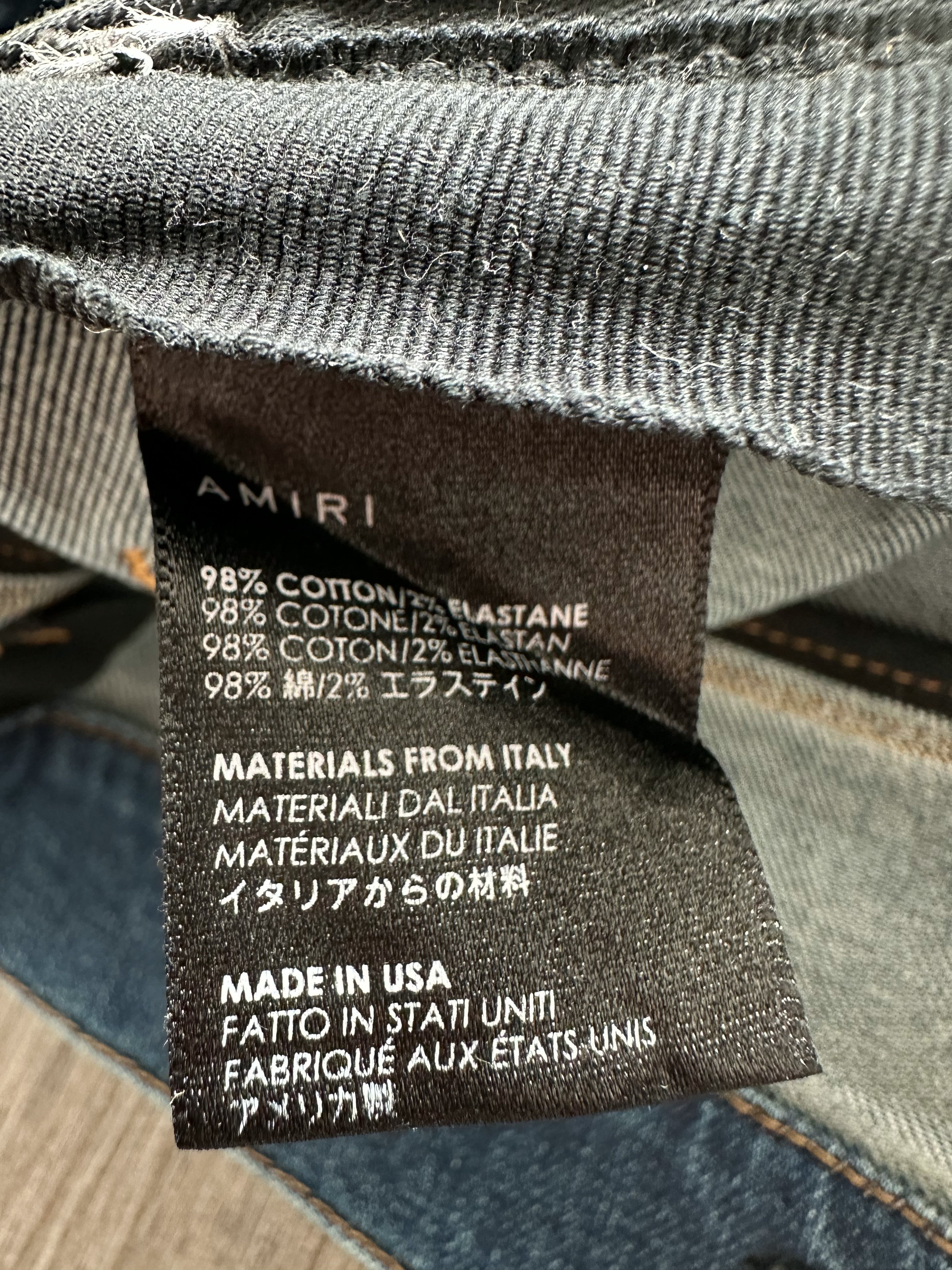 Amiri Blue Stack Skinny Jeans for Men - Slim Fit Stretch Denim Pants | Perfect for Casual Wear, Night Out & Street Style Fashion