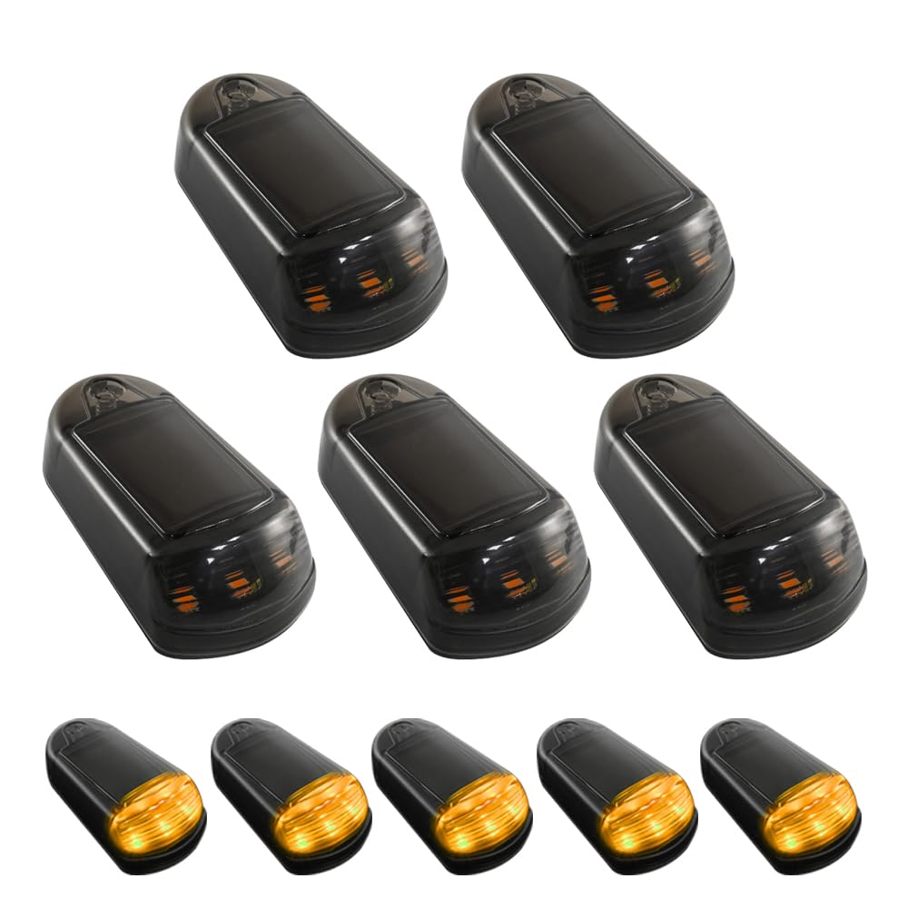 2025 Solar Truck Cab Lights - No Drill, 7 Colors, Vibration Sensor & App Control for Off-Road Adventures