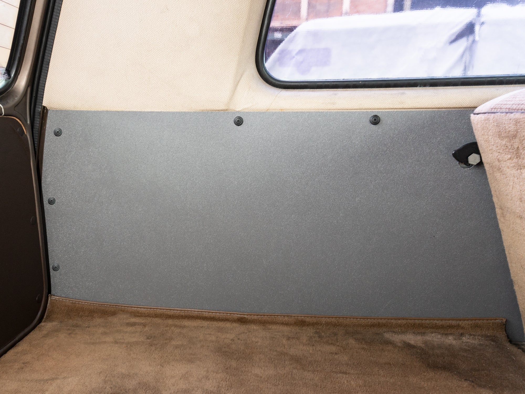 ABS Plastic Trim Panel - Left Rear Back Half for VW Vanagon (Non-Camper) | Durable Interior Replacement Part for Classic VW Van Restoration & Customization Projects