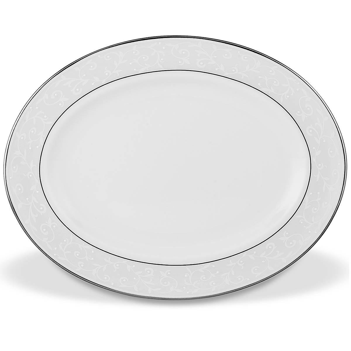 Opal Innocence Oval Serving Platter - Elegant White Porcelain Tray for Appetizers, Desserts & Cheese - Perfect for Dinner Parties, Weddings & Holiday Gatherings