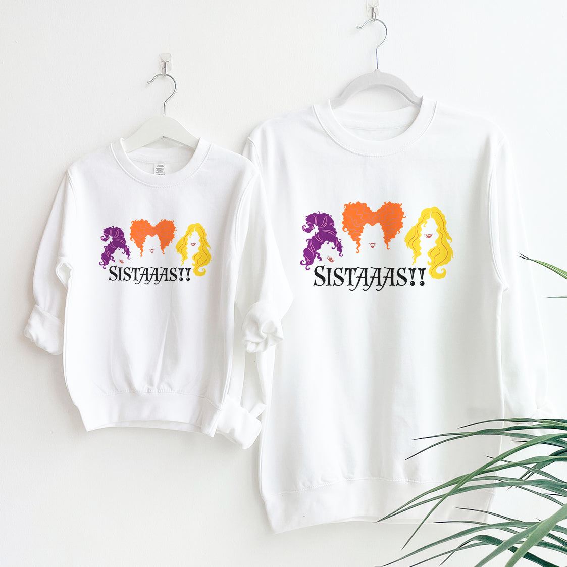 CLR Sanderson Sisters Halloween Sweatshirt | Hocus Pocus Inspired Womens Pullover | Cozy Fall & Halloween Party Outfit