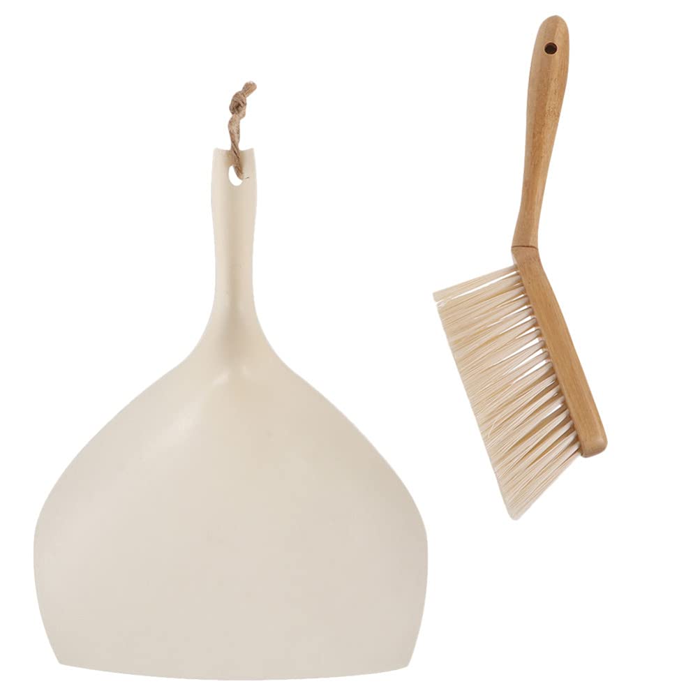 Cabilock Mini Broom and Dustpan Set - Compact Desktop Cleaning Tool for Home, Office & Car | Efficient Sweeping for Small Spaces, Keyboards, Shelves & Countertops