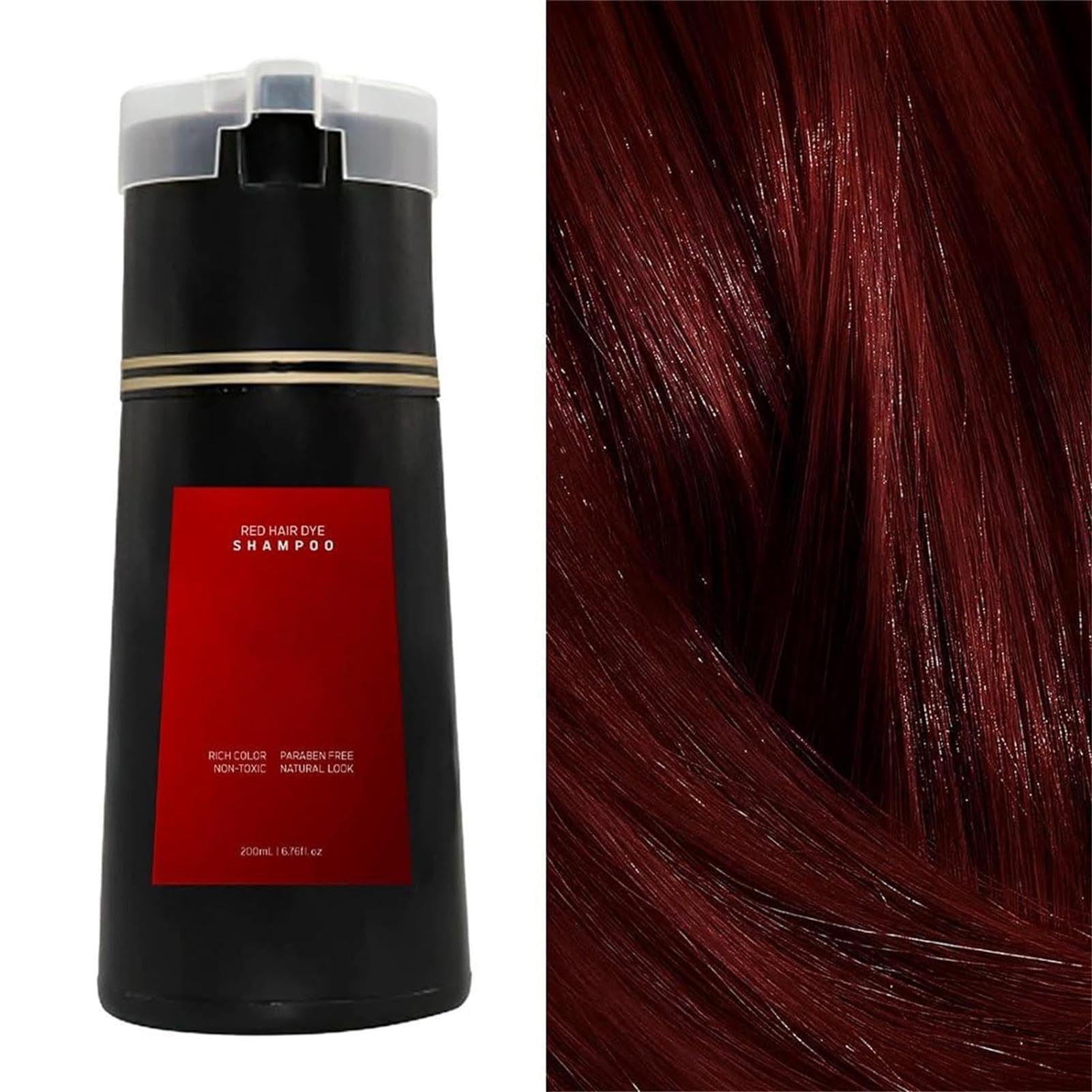 Nova Hair Dye Shampoo for Women & Men - Instant Hair Color Shampoo (200ml) - Perfect for At-Home Hair Coloring & Quick Touch-Ups