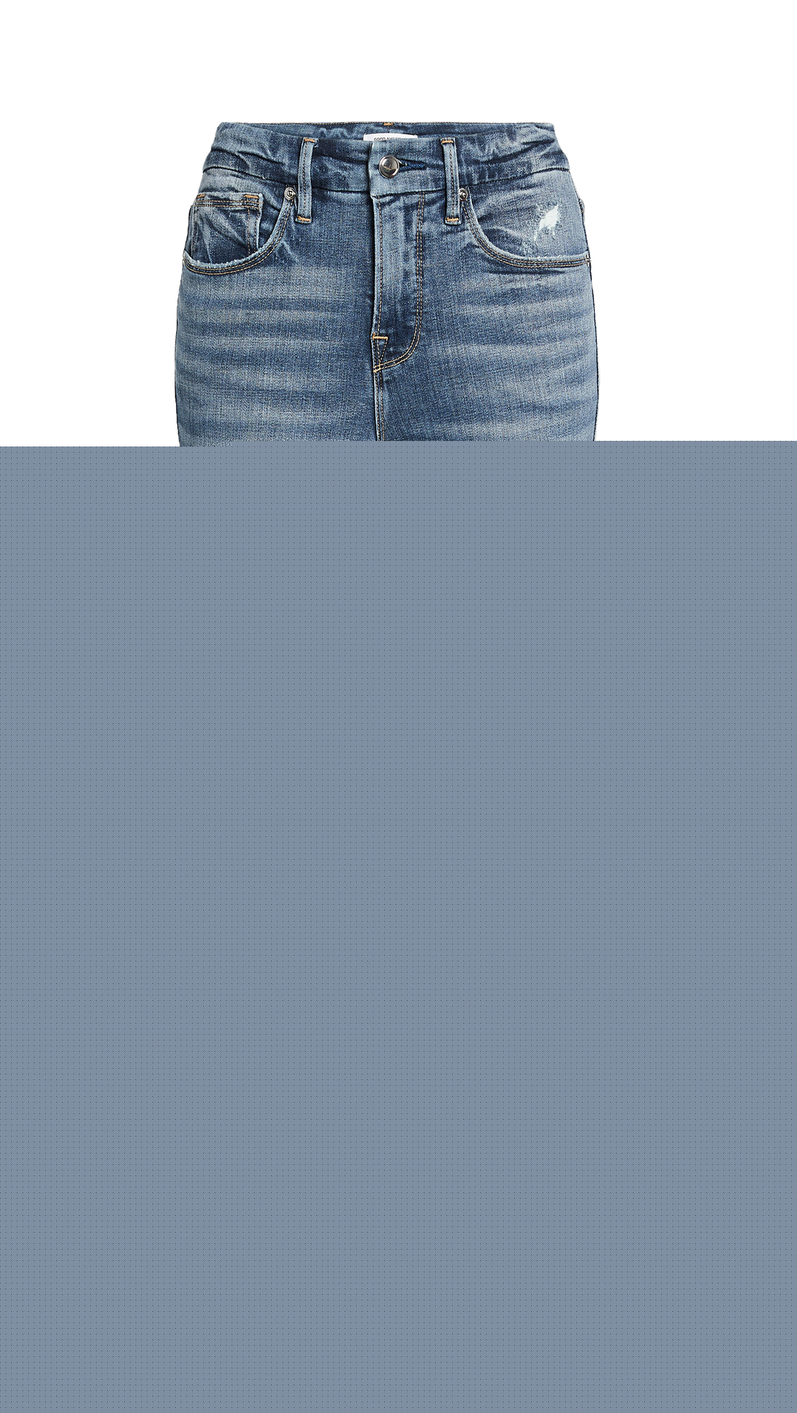 Good American Women's Good Legs Crop Jeans - High Waist Slimming Denim Pants for Casual & Night Out | Perfect for Date Nights, Brunch, and Everyday Wear