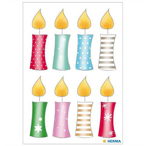 Christmas Candles Stickers - 15270 Pack - Holiday Decals for DIY Crafts, Scrapbooking, and Gift Wrapping