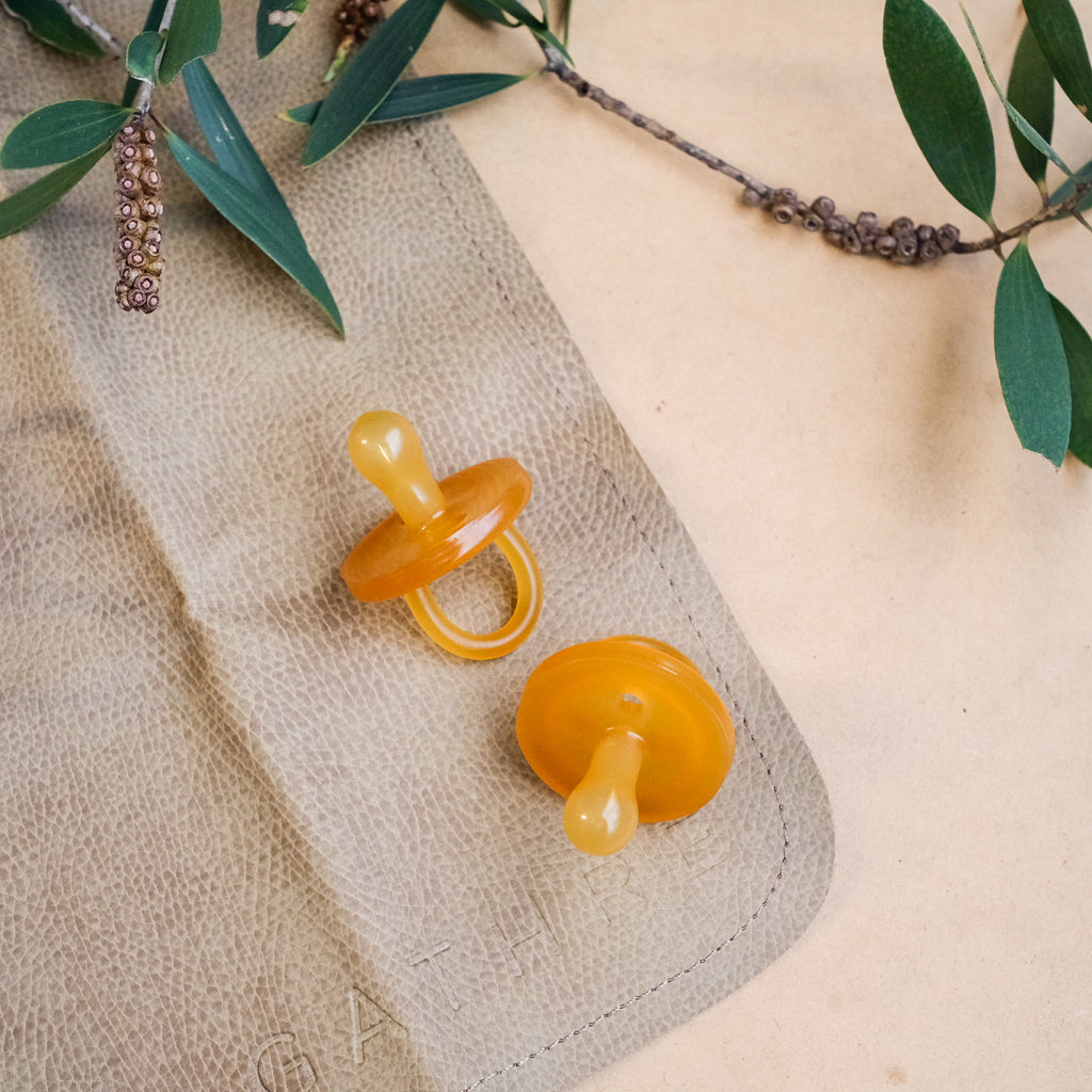 Natural Rubber Baby Pacifier - BPA-Free, Twin Pack for Newborns & Infants - Perfect for Daytime Comfort & Nighttime Soothing