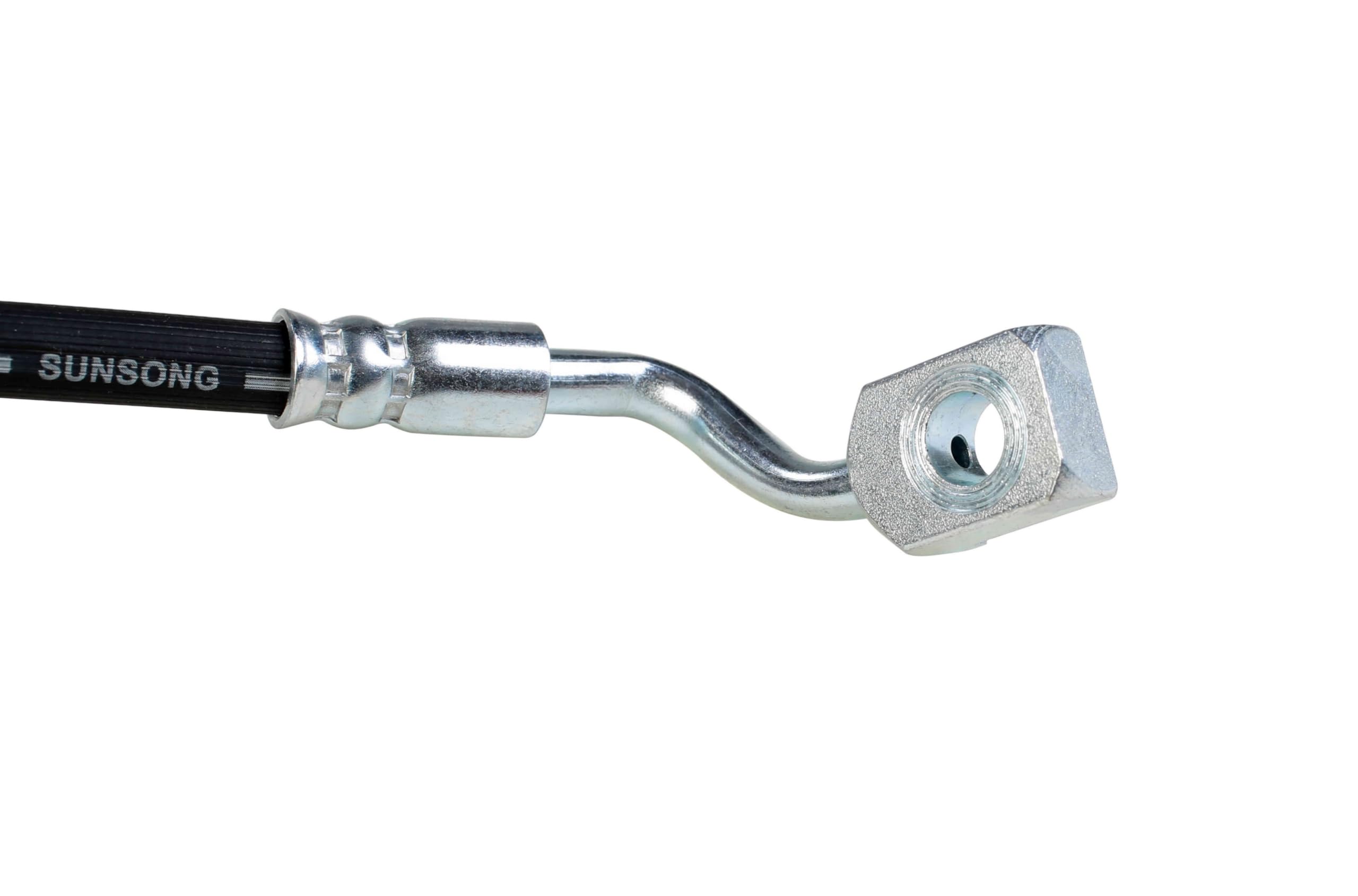 Sunsong 2204419 Brake Hydraulic Hose - High Performance Replacement for Cars, Trucks & SUVs - Durable DOT Approved Brake Line - Perfect for Off-Roading, Towing & Daily Commuting