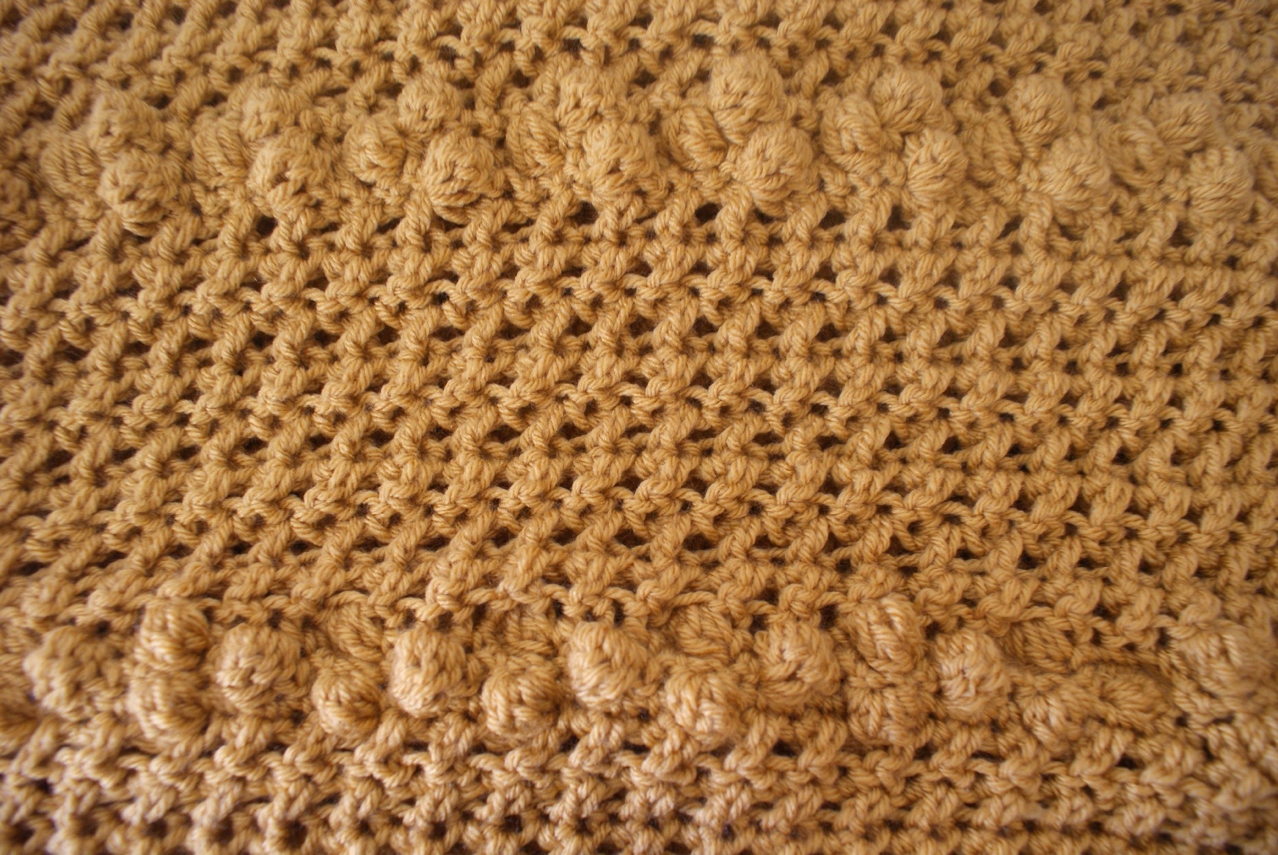 Handmade Crochet Baby Afghan Blanket - Soft Gold Knit Blanket for Newborns, Infants & Dolls - Perfect for Nursery, Crib, Stroller & Photo Shoots - Luxurious Gift for Baby Showers & Birthdays