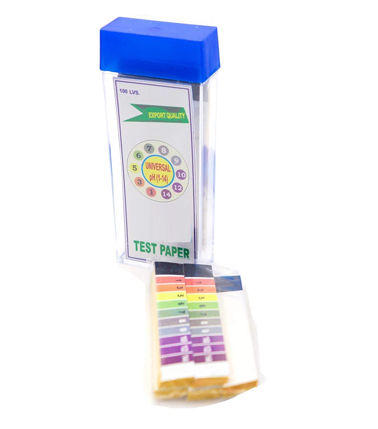 pH 1-14 Test Strips | 100 Pack Litmus Paper for Water, Soil & Aquarium Testing | Accurate pH Testing Kit for Pools, Hydroponics & Home Science Experiments