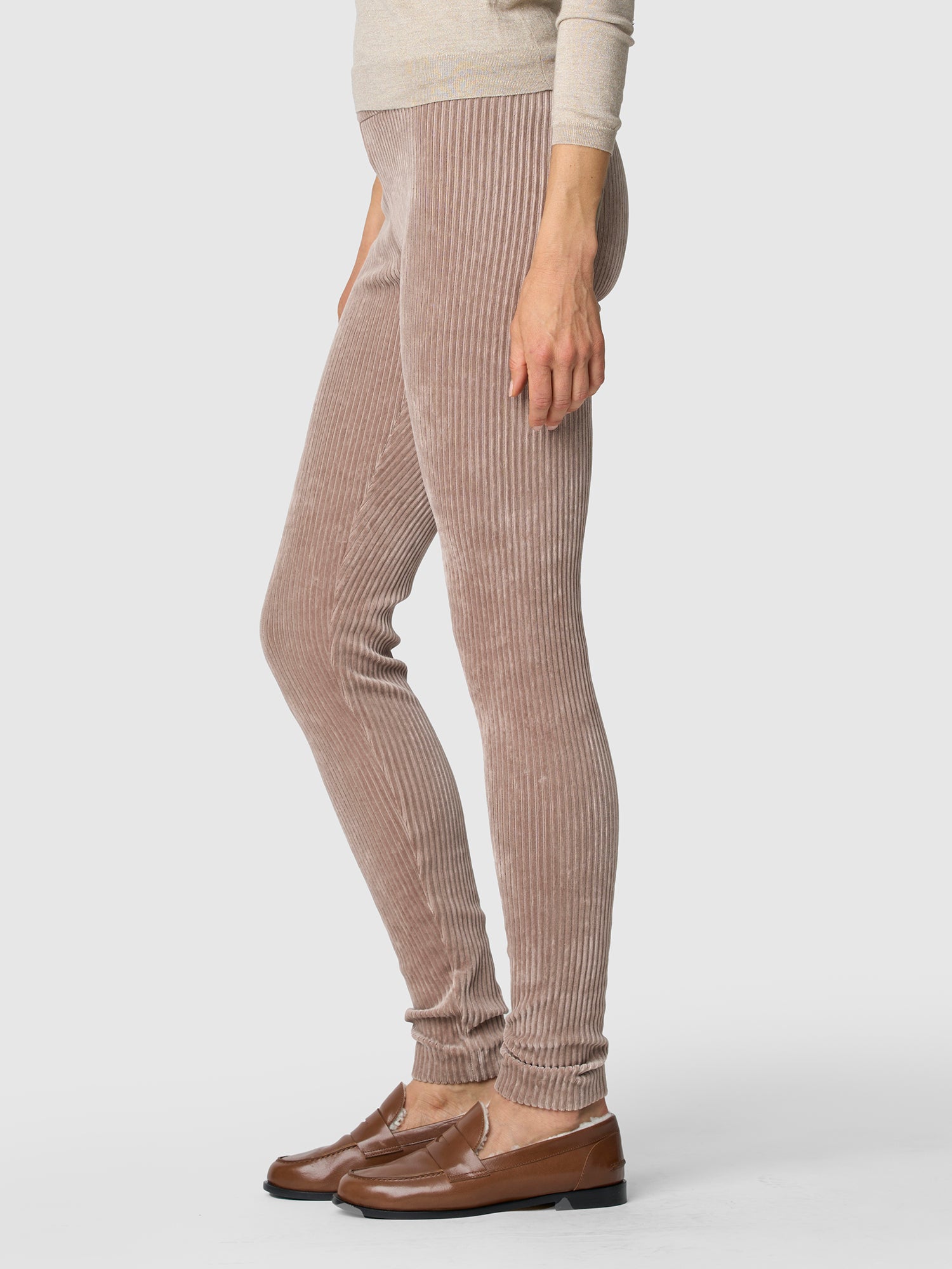Joelle Stretch Corduroy Pants for Women - Comfortable High Waisted Wide Leg Trousers - Perfect for Casual Outfits, Office Wear & Fall Fashion
