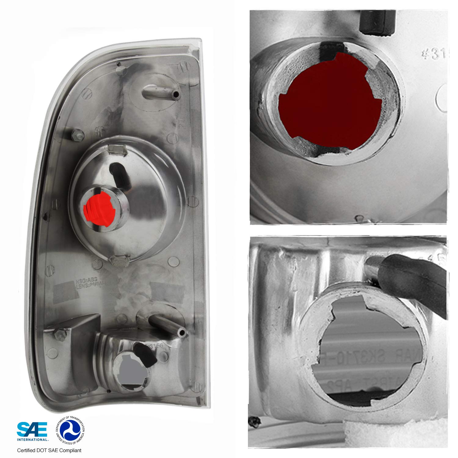 AKKON Smoked Headlights & Tail Lights Combo for Ford F-Series SuperDuty - Left & Right Pair - Upgrade Your Truck's Style & Night Visibility (Perfect for Off-Roading & Night Driving)