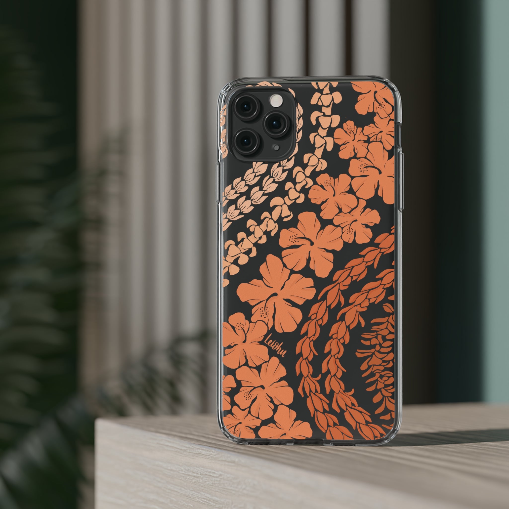 Groovy Lei Warm Clear Phone Case - Soft & Durable Protective Cover for iPhone & Android - Perfect for Winter, Outdoor Activities & Everyday Use